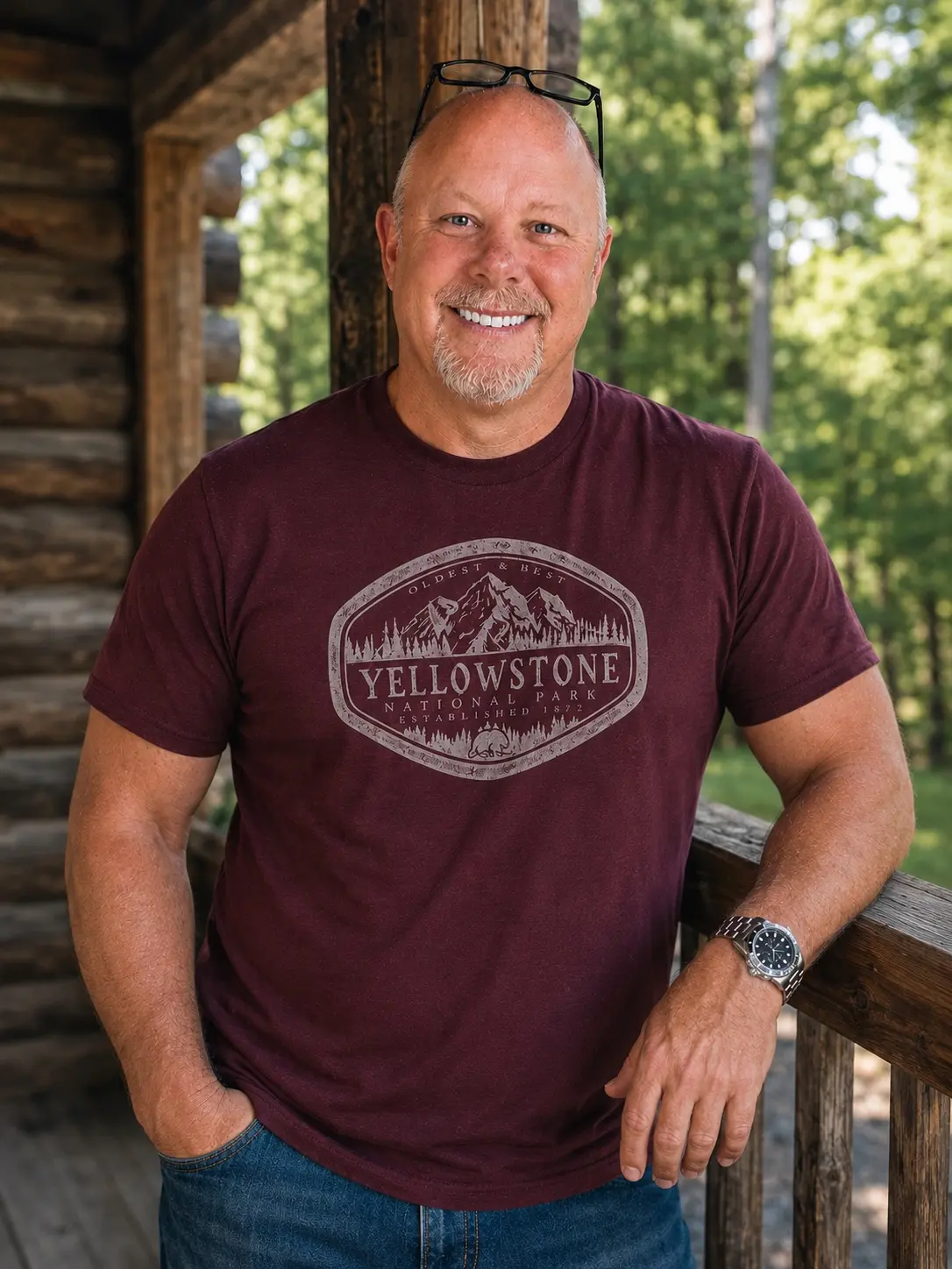 James Kaufer outdoors at his Southern Indiana home
