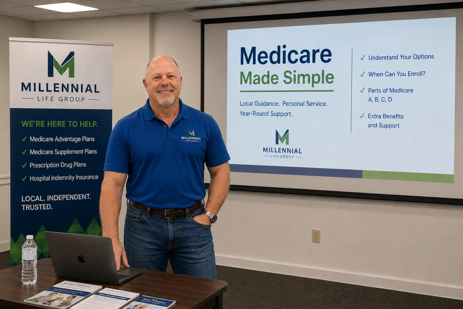 James Kaufer teaching Medicare Supplement and Medicare Advantage concepts